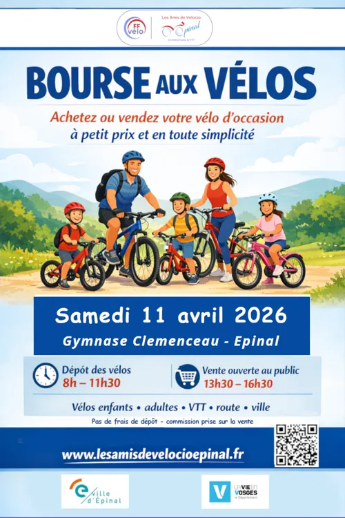 Bourse aux vélos - Samedi 11 avril 2026